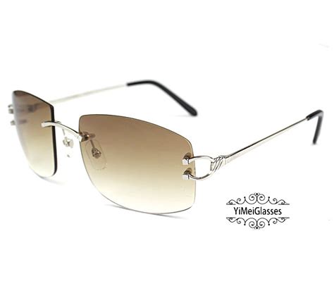 cartier mens frames|cartier rimless eyeglasses for men.